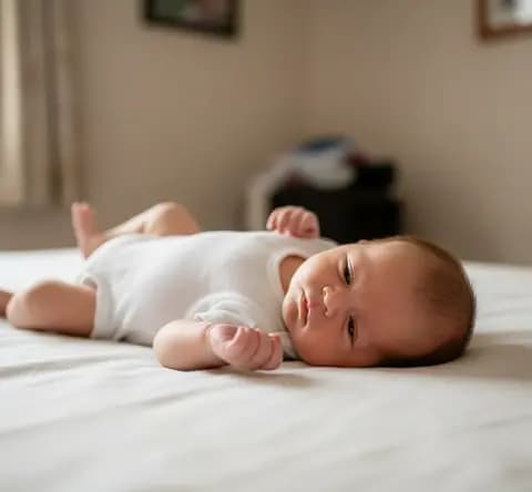 Foto de celular do bebê, antes do ensaio